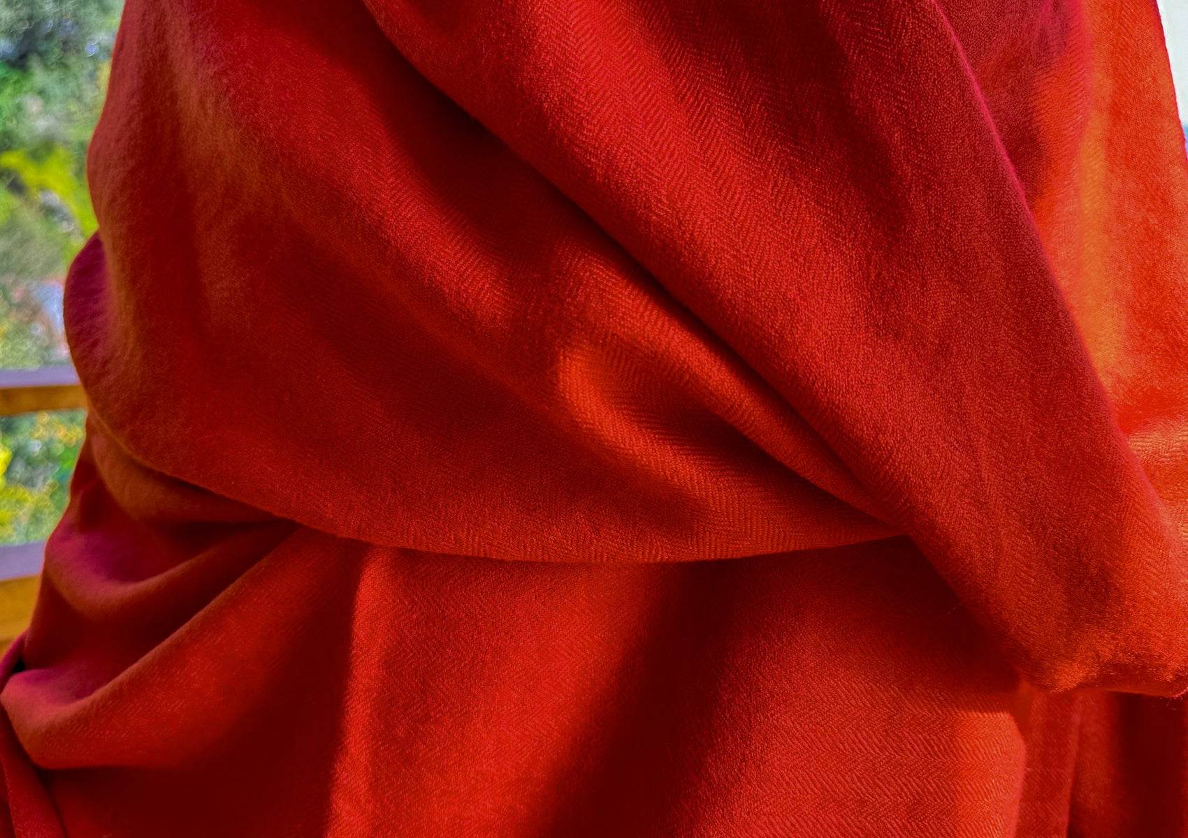 LAMA - Large Meditation Blanket - Burnt Orange - Esprit de l'Himalaya