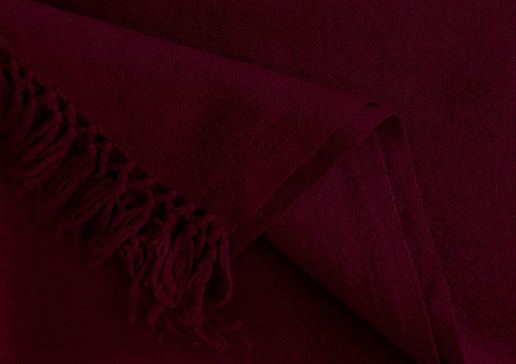 Buddha Classic - Large Buddhist Meditation Shawl - Dark Burgundy - Esprit de l'Himalaya