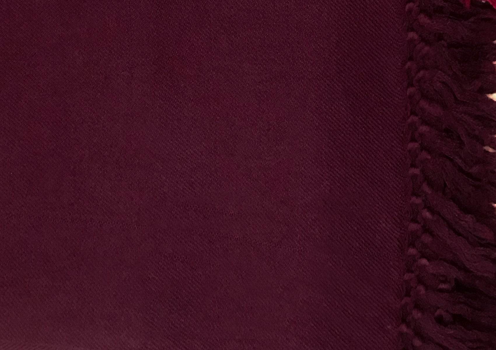 Buddha Classic - Large Buddhist Meditation Shawl - Dark Burgundy - Esprit de l'Himalaya