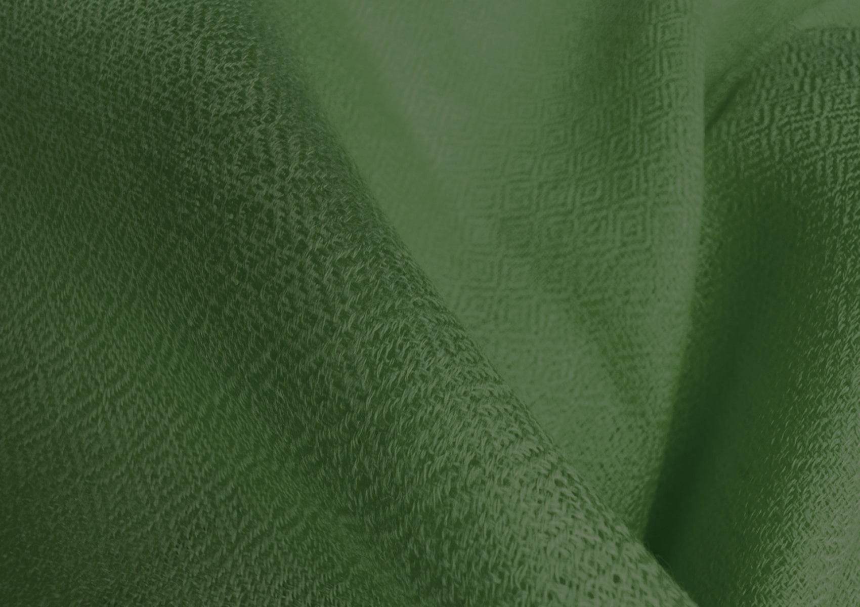 SUNDARI NEW Meditation Shawl & Blanket – Green - Fine Merino Wool & Silk - Esprit de l'Himalaya