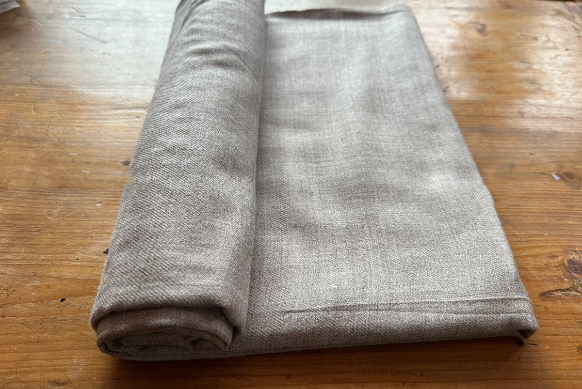 Fine Large Meditation Shawl — Beige — Milan