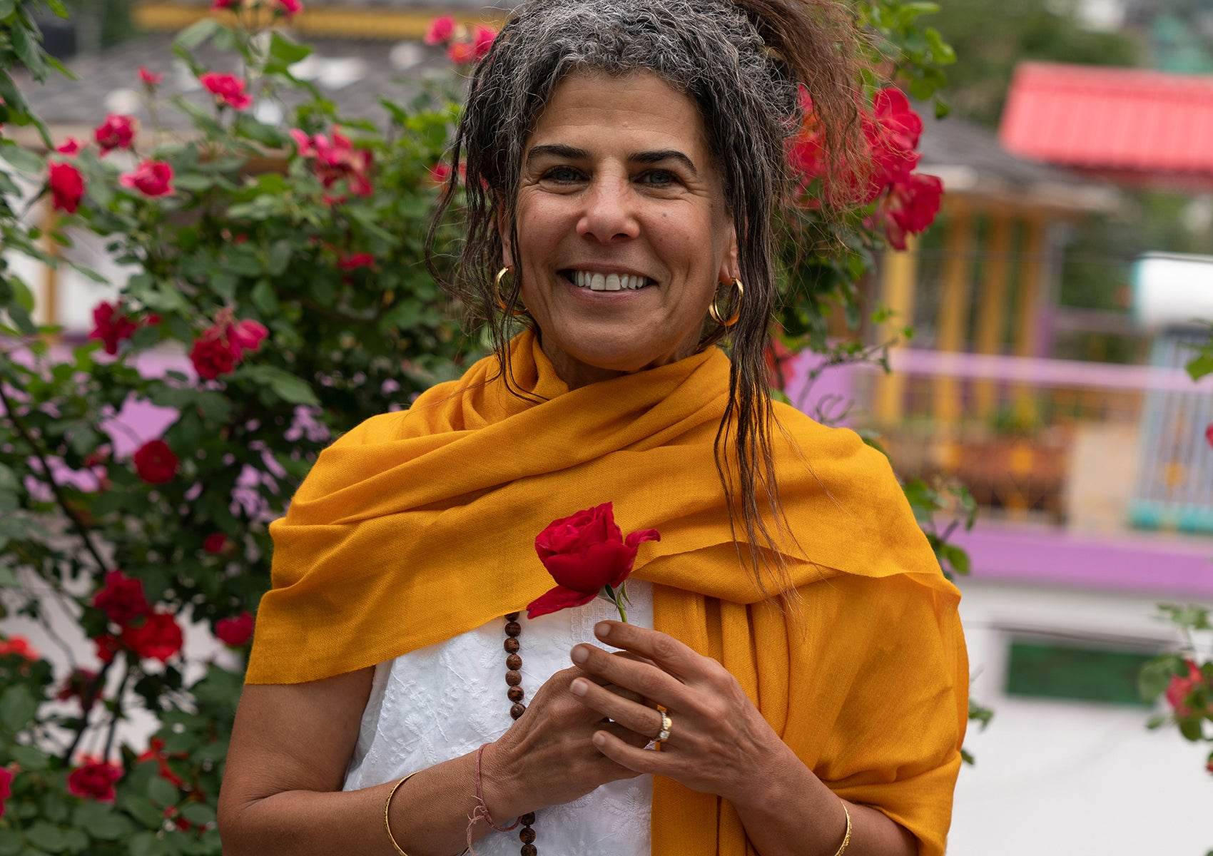 LAKSHMI STOLE- Authentic Pashmina Cashmere Stole - Yellow - Esprit de l'Himalaya