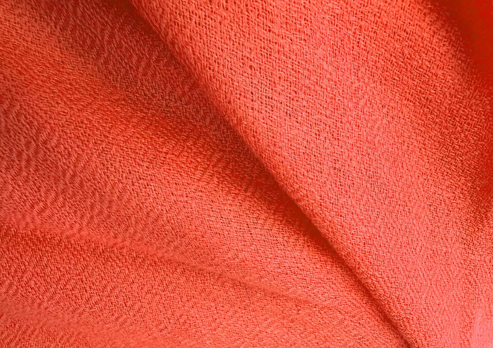 SUNDARI NEW Tibetan Meditation Blanket – Burnt Orange - Esprit de l'Himalaya