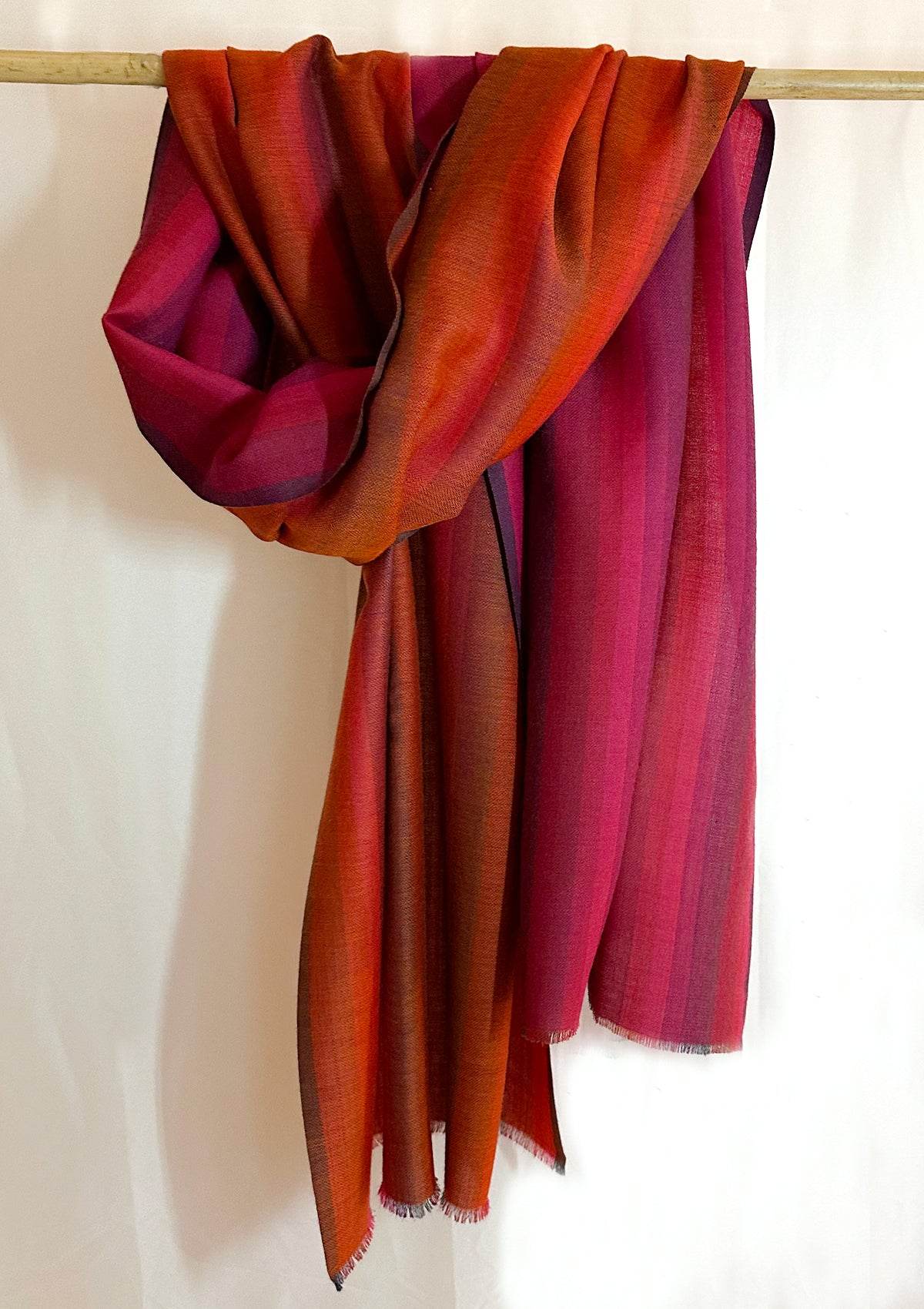 WW-7834 - PURE WOOL STOLE SCARF - Esprit de l'Himalaya