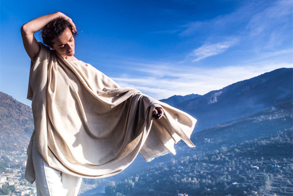 Thick buddhist shawl