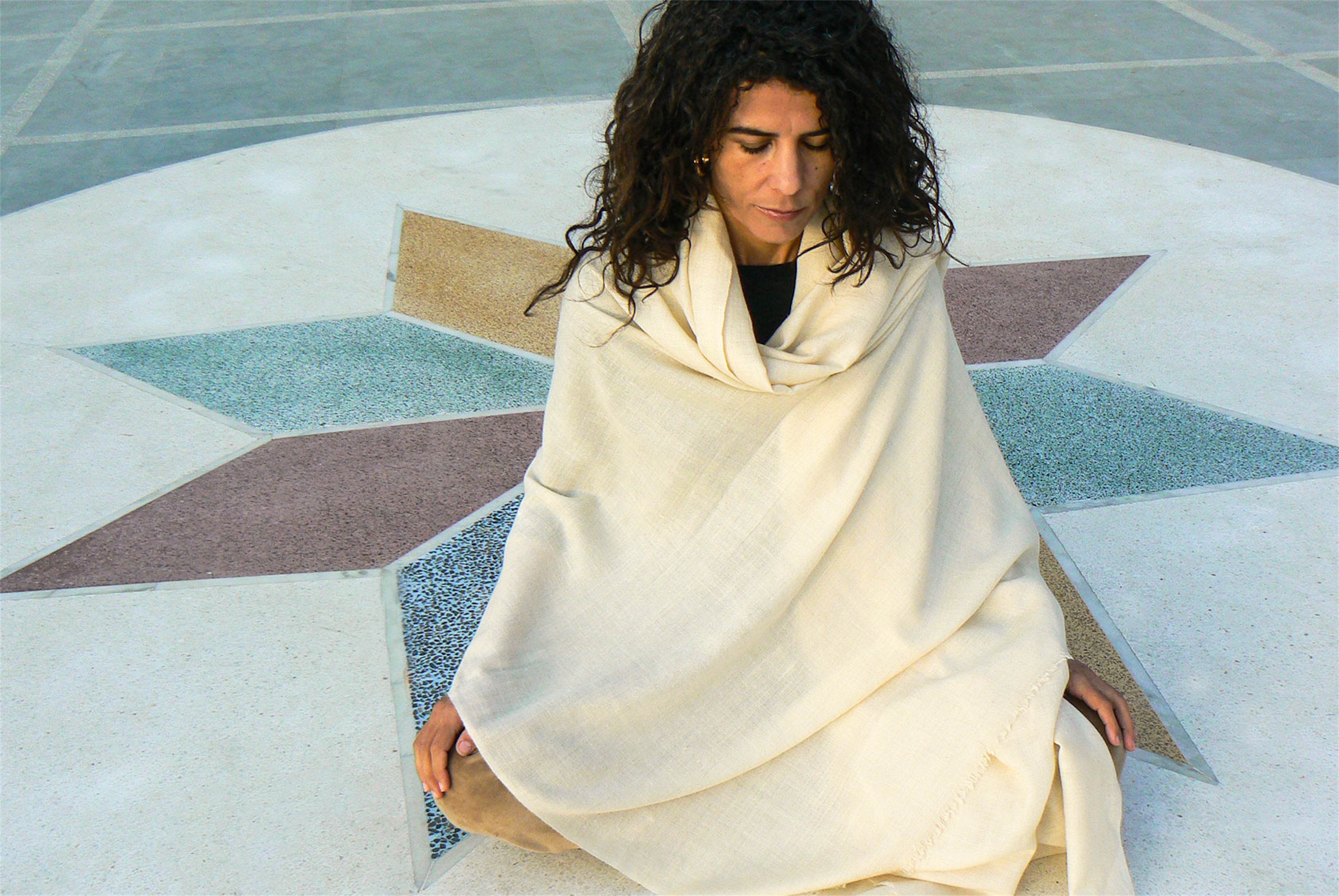 BODHISATTA - Buddhist Pashmina Shawl - Esprit de l'Himalaya