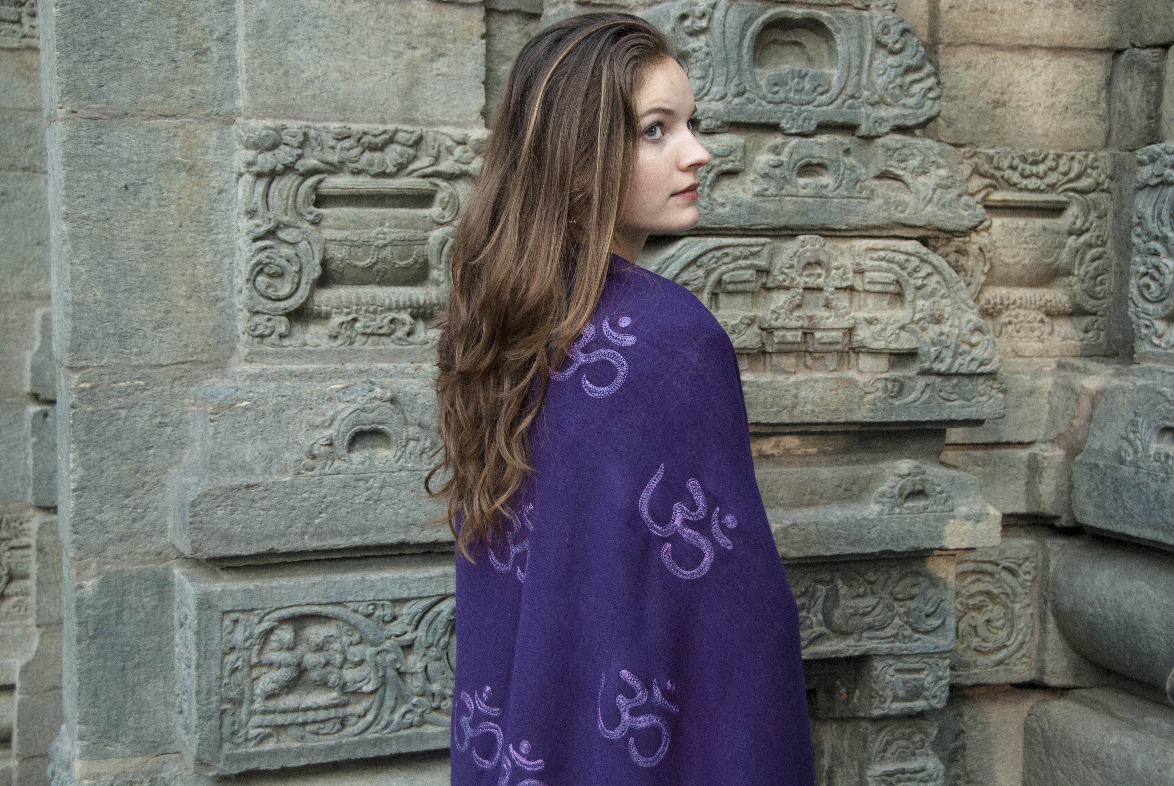CHANDRIKA OM - Yoga Blanket - Esprit de l'Himalaya