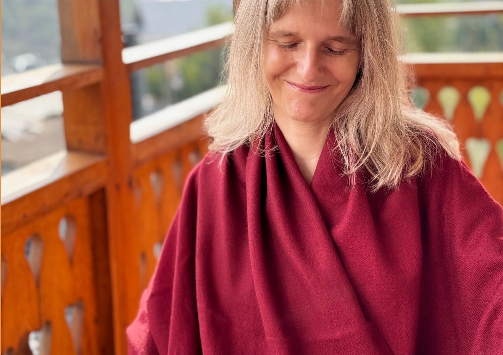 LAMA- grande couverture de méditation - Bourgogne