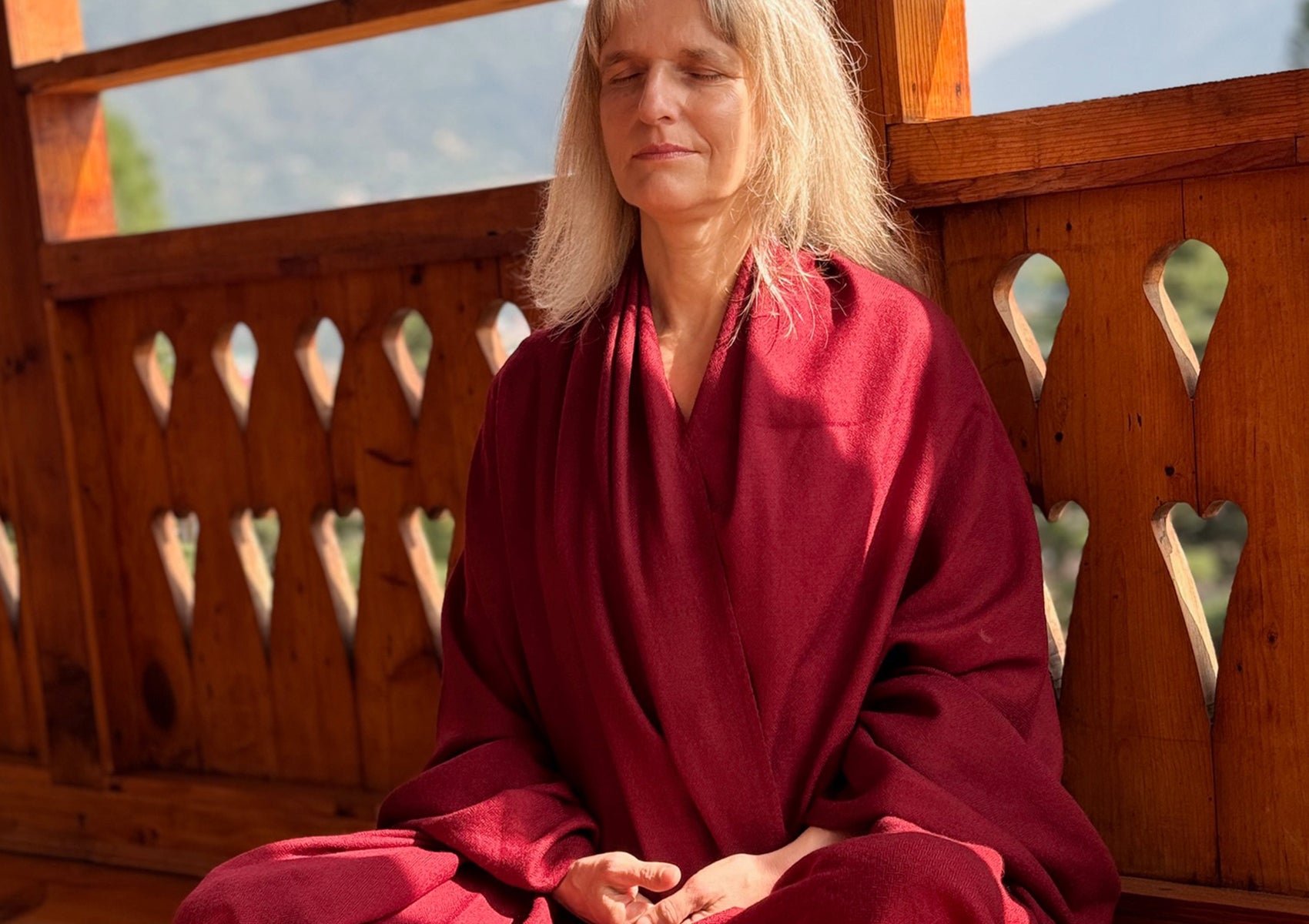 LAMA- grande couverture de méditation - Bourgogne
