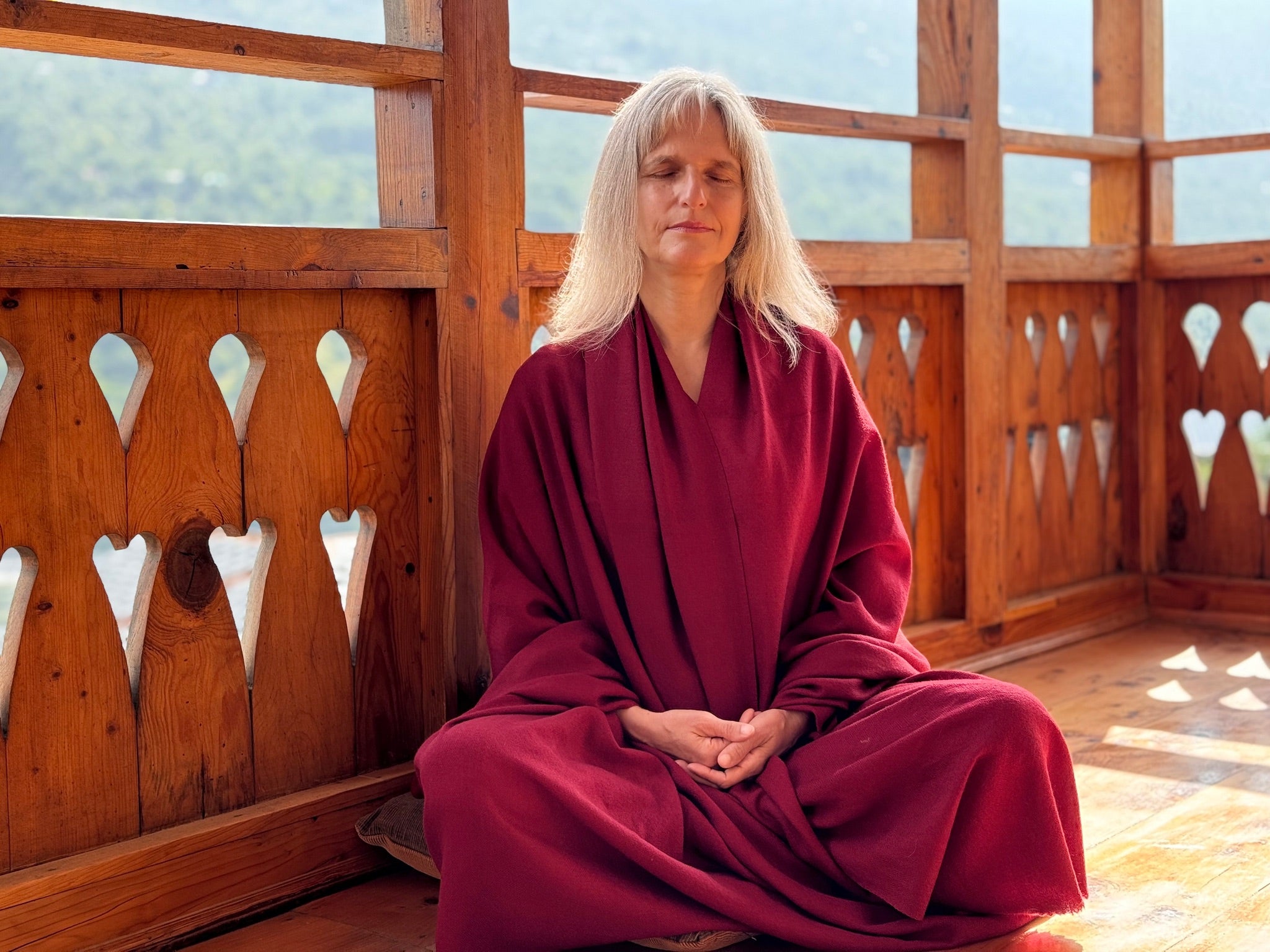 LAMA- grande couverture de méditation - Bourgogne