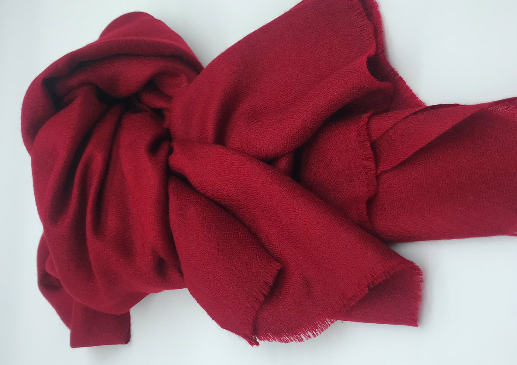 LAKSHMI- Authentic Pashmina Meditation Châle - Bourgogne