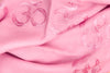 CHANDRIKA OM Shawl | Online OM design Yoga Blanket | Pink Colour | Esprit de l'Himalaya