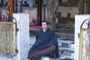 Deva Large Shawl | Buddhist Woollen Meditation shawl | Blue | Esprit de l'Himalaya -2