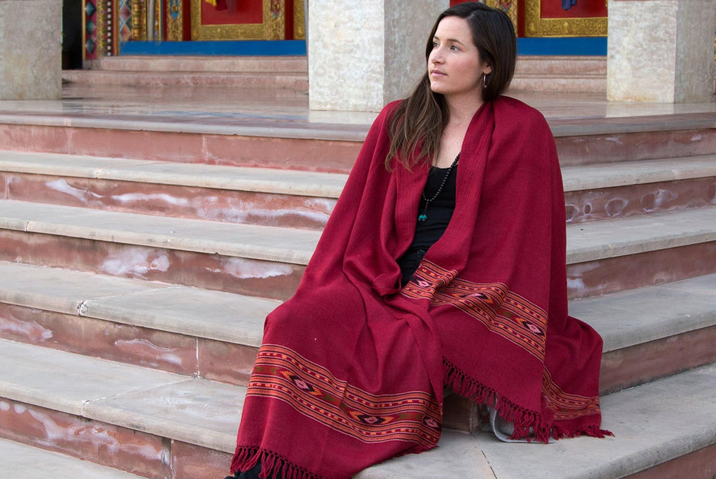 DEVATA Shawl | Indian Ethnic Meditation Shawl | Esprit de l’Himalaya