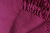 Gagan Shawl | Large Blankets for meditation | Burgundy Red | Esprit de l'Himalaya -2