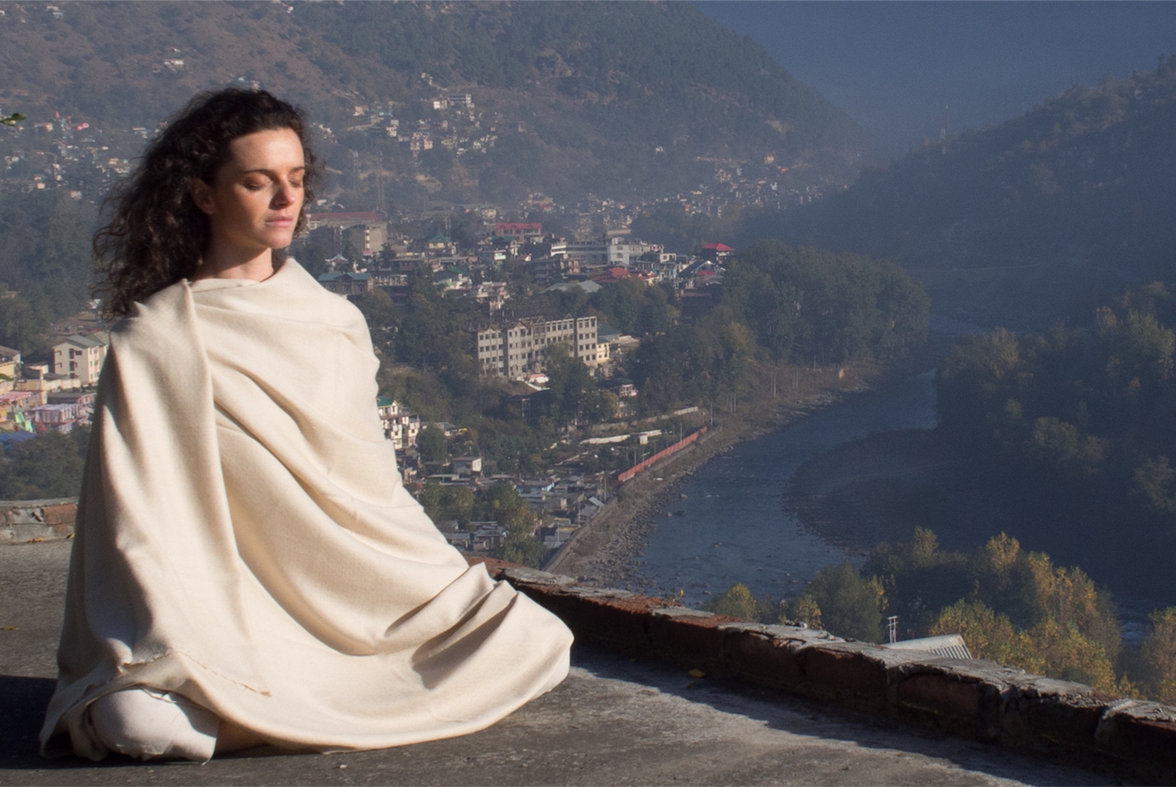 Soft and Thick Buddhist Shawl